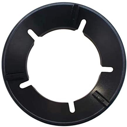 SMELEYOU Gasherd Wok Ring Gas Kochfeld Universal Pfanne Stützküchen Topfhalter 5 Schlitze Gasring Reduzierer Schwarz