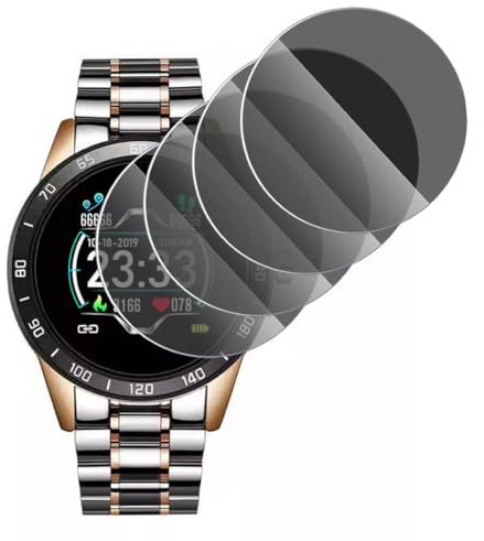 KARYLAX (4 pièces Protection d'écran Anti-Espion en Verre Fléxible, Anti-Rayures, Film Protecteur Confidentialité Privacy pour Montre Connectée Garmin Fossil Gen 6 44mm (Pack x4)