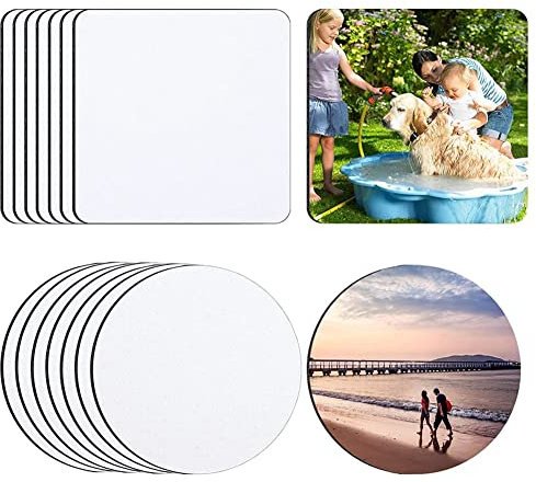 LSDLOUYAQNG Posavasos Negros Posavasos de sublimación, Productos en, Posavasos de sublimación, Posavasos de Goma for Tazas de Transferencia, Manualidades de impresión, Proyectos