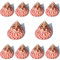 SFQEVHRZ Coquillages naturels， Lot de 10 escargots Rouges for décoration de Mariage, fête sur Le thème de la Plage, décorations for la Maison