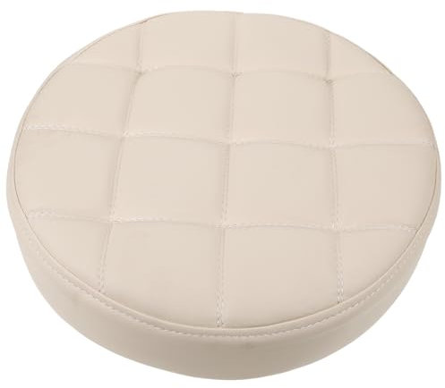 FRCOLOR Runder Hockersitz Pu Leder Ersatz Stuhlsitz Barhocker Sitzkissen Schutz Für Küche Esszimmer