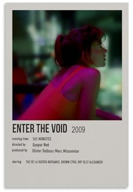 HUEAEHAHE Dekoratives Leinwandposter Enter The Void, ästhetisches Poster, Wandkunst, Dekor-Poster, 40 x 60 cm, ungerahmter Stil