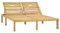 SDWEHO7 Doppel-Sonnenliege aus Holz, Garten Liegestuhl Gartenliege Outdoor Liege für Garten Terrasse, Grün Imprägniertes Kiefernholz