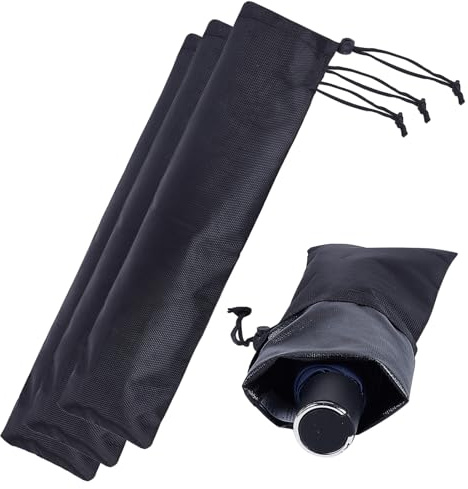 letsinstyle 3Pcs 5.1 x 17.7 Inches Umbrella Bag, Oxford Cloth Travel Umbrellas Storage Pouches, Black Wet Umbrellas Cases for Storage Carry Travel Home Outdoor