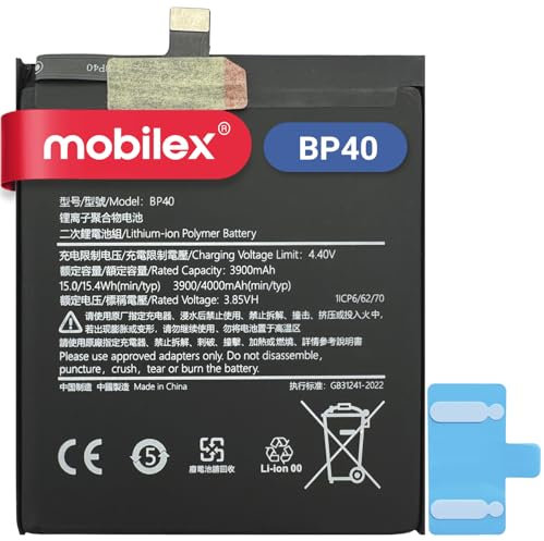 MOBILEX® Batterie BP40 pour Xiaomi Mi 9T Pro/Redmi K20 Pro | Remplacement interne | 4000 mAh - OEM | Capacité d'origine