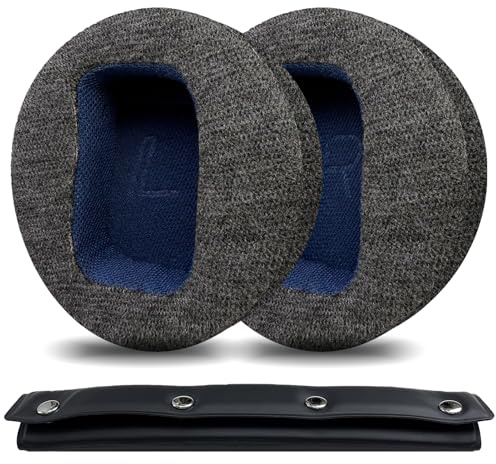 Nullmini Cuscinetti auricolari di ricambio per cuffie Beyerdynamic DT770/Pro DT880/Pro DT 990/Pro MMX300 Custom One Pro (velluto grigio scuro)