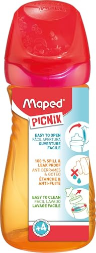 Maped Picnik - Origins - Gourde enfant Sunset 430 ml - Système Anti-Gouttes