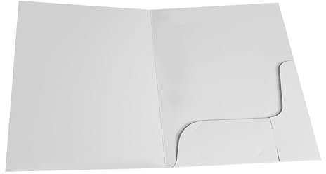 Corporate & Presentation Präsentationsmappe A4, 50 Stück, weiß-glänzend