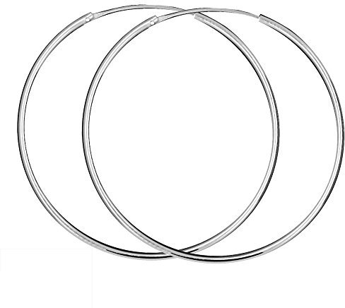 Soul-Cats Creolen aus 925 echt sterling Silber, Durchmesser: 75 mm