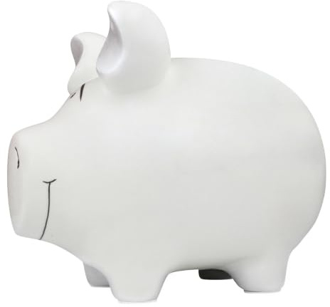 Sparschwein Company - Spardose zum Beschriften 17 x 15 x 15 cm | Keramik Sparschwein, individuell gestaltbar, 10041703