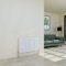 Warmehaus Radiatore di design orizzontale a schermo piatto moderno doppio bianco 600 x 886 mm