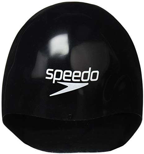 Speedo SE11922 Fastskin 3 Cap Badekappe, Unisex, Schwarz/Wei , Gr e S