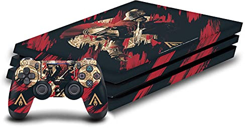 Head Case Designs Offizielle Zugelassen Assassin's Creed Alexios Odyssee Kunstwerk Vinyl Haut Gaming Aufkleber Abziehbild kompatibel mit Sony Playstation 4 PS4 Pro Console and DualShock 4 Controller