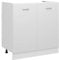 vidaXL Armoire inférieure de lavabo 80x46x81,5 cm aggloméré Blanc