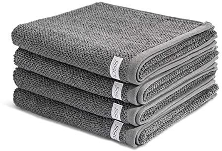 Ross - Selection - Organic Cotton - 4 X Handtuch - im Set (50 X 100cm Schiefer)