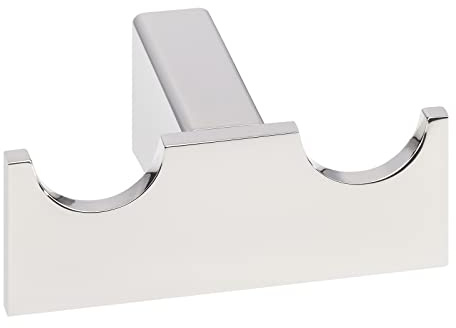 SOTECH Handtuchhaken Boston Länge 76 mm x Höhe 30 mm x Tiefe 55 mm | Edelstahl poliert Wandhaken für 2 Handtücher Badhaken Wandmontage Schrankmontage