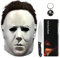 Noufun Michael Myers Mask for Adults, Original Micheal Myers Face - Halloween 1978, Full Head Mask Halloween Horror Face Headgear Latex Rubber with Hair, Includes Knife and Keychain (Original-1978)