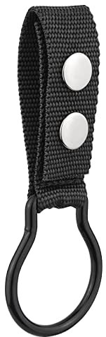 Flashlight Ring for Duty Belt, Nylon Dual Snap Clip Flashlight Ring Holder UIInosoo for Duty Belt Keep D/C Cell Flashlight