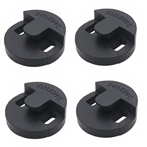 TUOREN Dämpfer für Cello-Übungen, rund, Tourte-Stil, Gummi, 4 Stück, Schwarz