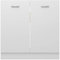 Gecheer Spülenunterschrank Küche Schrank mit Regalboden Küchenzeile Küchenmöbel Küchenschrank Küchenunterschrank Holzwerkstoff Weiß 80x46x81,5 cm