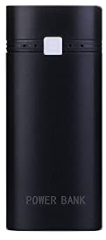 2 x 18650 Power Bank Box, fai da te batteria caricabatterie custodia esterna, staccabile USB telefono cellulare ricarica fai da te Shell batteria titolare di ricarica Box (Nero)