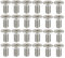 X AUTOHAUX 24pcs Brake Disc Rotor Screws Bolts Kit 93600-06014-0H for Honda