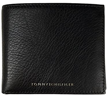 Tommy Hilfiger TH Premium Leather Extra CC and Coin Black
