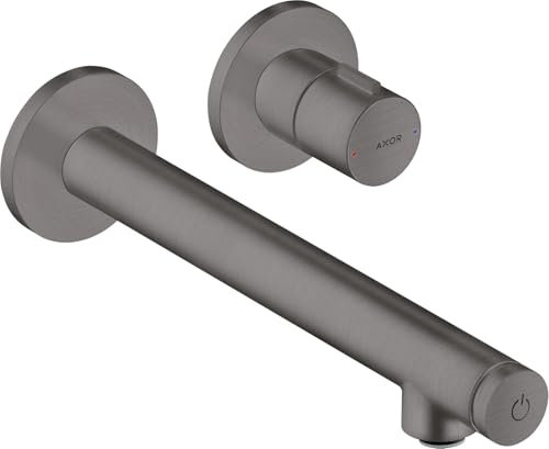 hansgrohe AXOR Uno Select Waschtischmischer Unterputz, Wandmontage, Ausladung 220mm, Farbe: Brushed Black Chrome