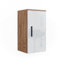 Vicco Armoire de Irma, Blanc Brillant/Chêne doré, 30x59cm avec étagère