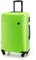 WITTCHEN Valigia Media Trolley Valigia Rigida in ABS Valigia Bagaglio Valigie con 4 Ruote Serratura a combinazione Maniglia telescopica Cube Line Lime