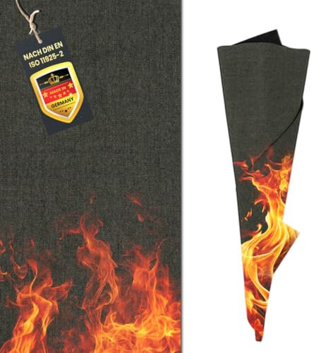 FireMat GreenSilk Edition 150x100cm, Feuerfeste Unterlage für Elektrogeräte wie Kaffeemaschine, Mikrowelle UVM. Outdoor Camping geeignet