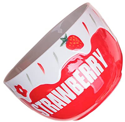 ABOOFAN Bol De Fraises Céramique Alimentaire Bols En Porcelaine Bols De Céréales Saladier Portion De Salade Bols De Soupe Fruit Vaisselle Pour La Maison Bols De Fraises Ménage Avoine