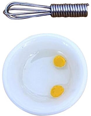 HEMOTON 1 Set Mini Puppenhaus Mini Modell Schneebesen Dekore Eierablage Mini Küche Spielzeug Puppenhaus Zubehör Mini