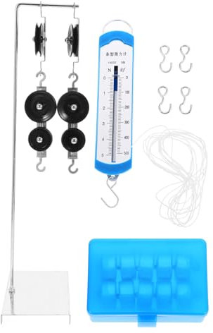 CLISPEED Flaschenzug-Physik-Experimente Physiklabor-Wissenschaftskits Flaschenzug-Physik-Lehrexperimente Halterung Physik-Experiment-Werkzeuge Physik-Zubehör