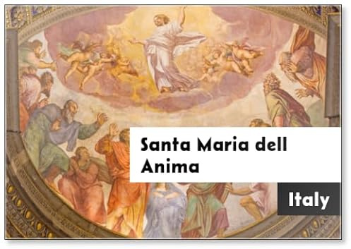 Kühlschrankmagnet Ascension of The Lord Fresco, Santa Maria Dell Anima, Rom