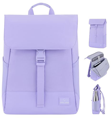 Johnny Urban Zaino Donna e Uomo Lilla - MIKA - Zainetto con Vano per PC Portatile 16 Pollici - Backpack per Lavoro, Viaggio, Università - Impermeabile