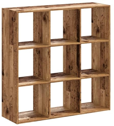 vidaXL Bücherregal Altholz-Optik 102x32x102 cm Holzwerkstoff