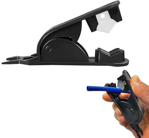 Plastic & Rubber Tube Cutter,Pipe Tube Hose Cutter Scissors Tool, Basin Wrench 1/4 3/8 1/2 Plastic Hose/Pipe Cutter to Prevent Leakage