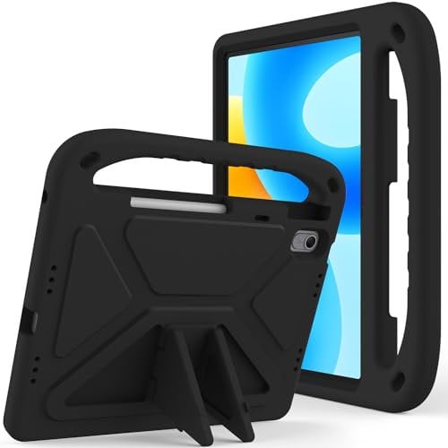 Eabhulie Tablet Case for Huawei MatePad 11.5 S 2024 Lightweight EVA Shockproof Handle Stand Cover, Kids Friendly Protective Case Black