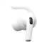 WAJAWA Einzelner Ersatz-Kopfhörer für AirPods Pro 1. Generation mit abnehmbaren Ohrbügel, nur linke AirPod, Silikon, Weiß, für iPhone