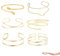 ClcIosis 6 Stück Oberarmreif Gold, Armreif Oberarm, Armreif Gold Oberarm Für Partys Und Besondere Anlässe