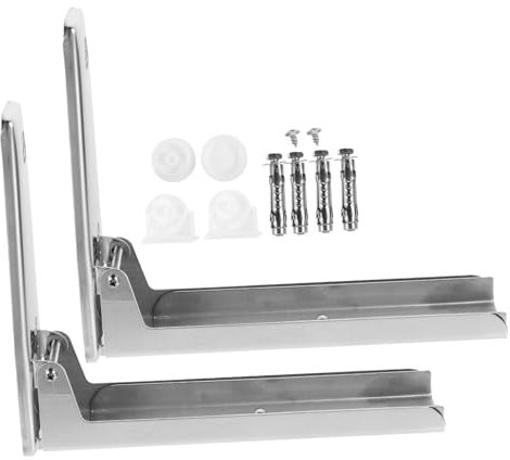 Hemobllo 1juego Soporte Inoxidable Para Microondas Montaje Pared Resistente y Para Cocinas