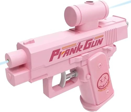 Prank Gun Water Wasserpistole Two Way Watergun Squirt (Pink,1 Stück)
