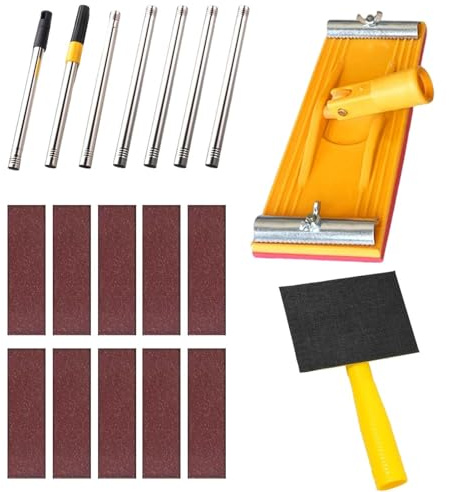 Pfostenschleifer für Trockenbauwände, drehbare Teleskopstange, Handschleifer, Trockenbauwerkzeuge, Decken, Heimwerker, Baustelle