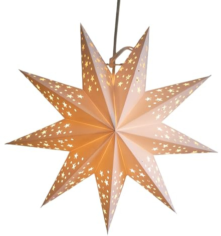 Sternlaterne Aus Papier Hohler Lampenschirm Neunpunkt Deko Ornament