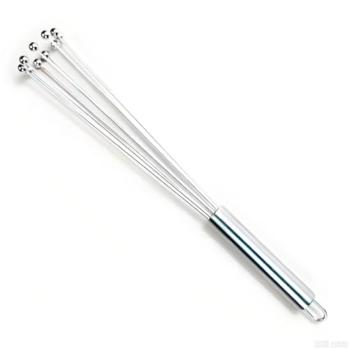 Hochwertiger Rührblitz 27CM - Schneebesen mit Edelstahl-Kugeln, teilmattiert – ideal zum Aufschlagen & Rühren, spülmaschinengeeignet - Von HSYTEK