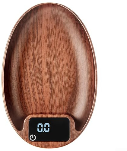 Bilancia, 1 confezione di bilancia elettronica per chicchi di caffè, strumento di pesatura per alimenti, ricaricabile, display LCD, design compatto per cucinare a casa