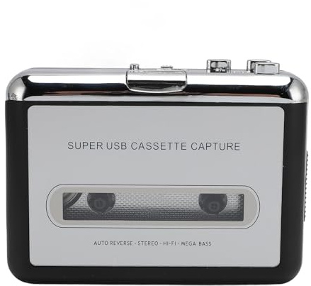 Cryfokt Portable USB Cassette to MP3 Converter Versatile Digital Music Tool for Commuting and Leisure Easy to Use