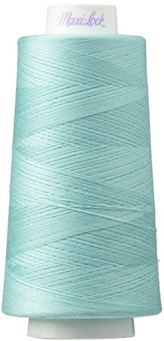 American & Efird Maxi-Lock Cone 3000 yd Turquoise Thread, Blue, 9000 Foot, 4.75 x 2.25 x 2.25