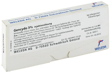 Gencydo 3% Injektionslösung 8 stk